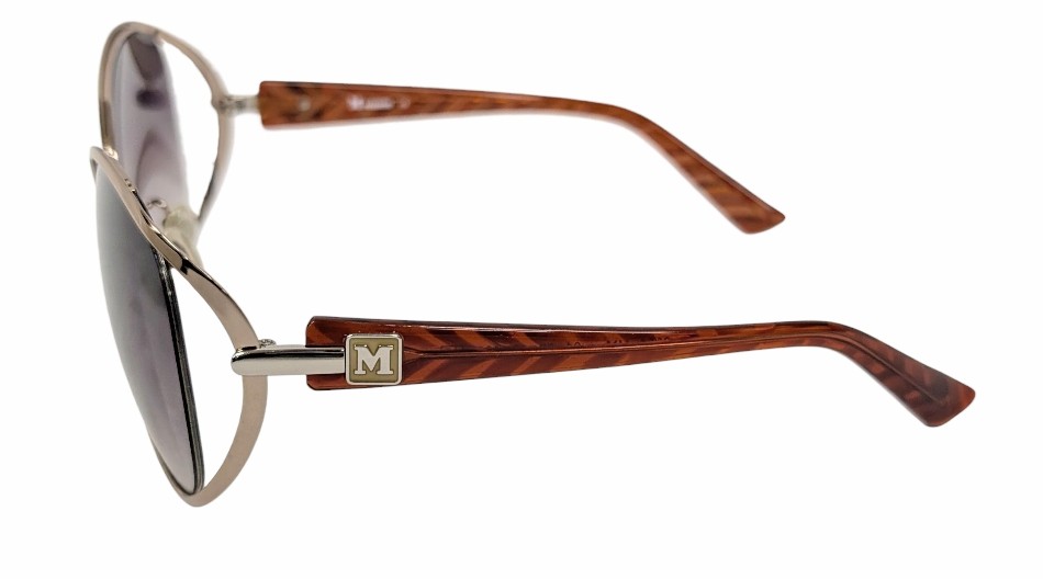 新品同様 エム ミッソーニ サングラス ブラウン MM53301 レディース メタル プラスチック M MISSONI 【中古】