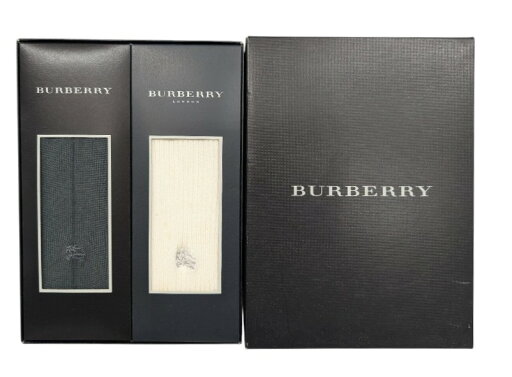 未使用 箱入り バーバリー ソックス 紳士 靴下 25-26cm 25-27cm グレー ホワイト 2足セット BURBERRY ワンポイント刺繍 無地リブ クルー丈 メンズ ビジネスソックス 【中古】 未使用 箱入り バーバリー ソックス 紳士 靴下 25-26cm 25-27cm グレー ホワイト 2足セット BURBERRY ワンポイント刺繍 無地リブ クルー丈 メンズ ビジネスソックス 【中古】