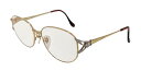 新品同様 イヴサンローラン 眼鏡 メガネフレーム 33-6696 14KGF 金張り YSL レディース ゴールド×シルバー 女性用 YVES SAINT LA...