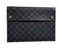ルイヴィトン ポーチ クラッチ アルファ トリプル ダミエグラフィット N60255 ブラック 黒 LV ビトン LOUIS VUITTON ルイ・ビトン ルイ...