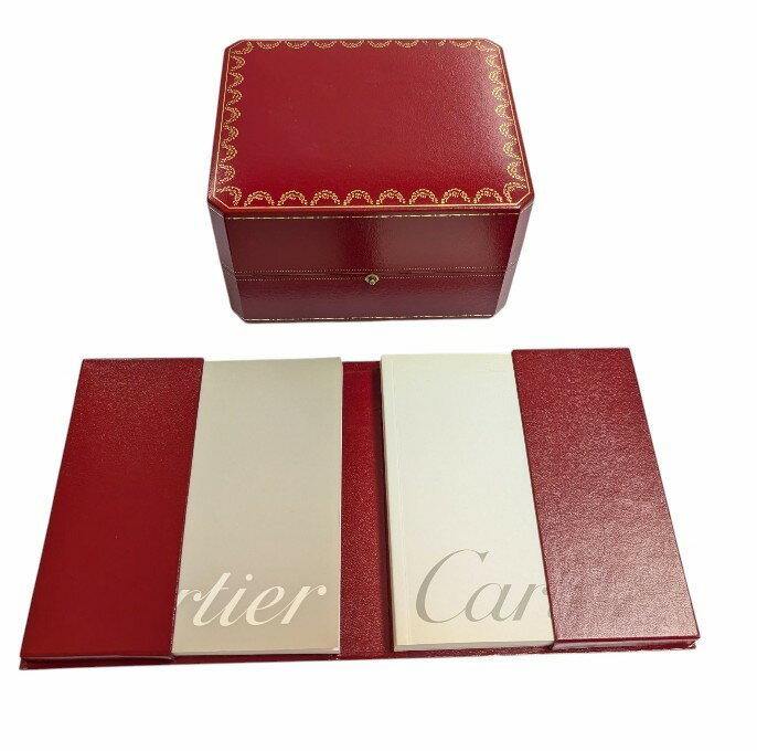 カルティエ ケース 時計用 空き箱　空箱　ボックス　BOX　説明書　付属品　化粧箱　レッド 赤 Cartier ..