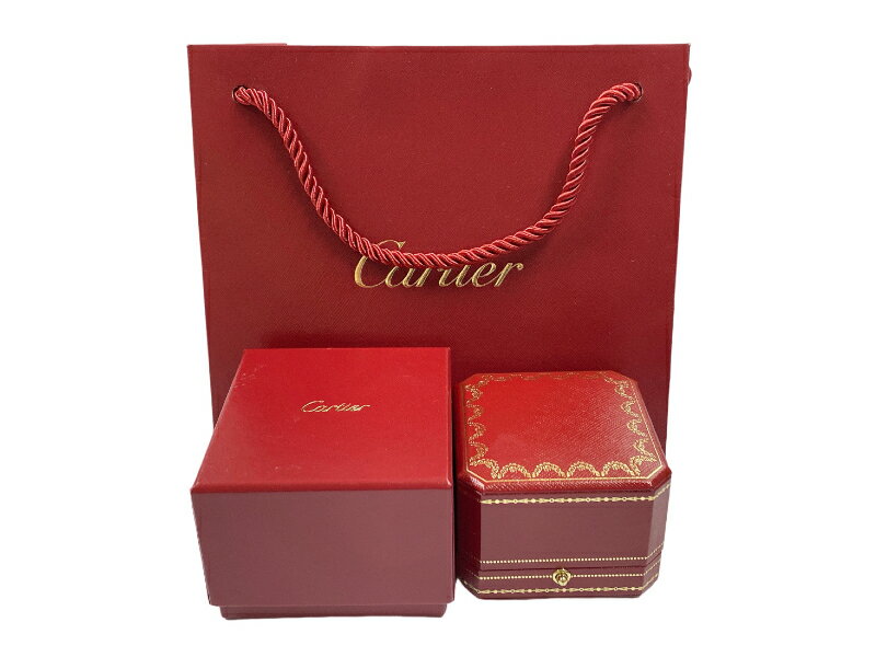 カルティエ チャームケース チャーム用ケース リング用　指輪用　ボックス　BOX　空き箱　空箱　Cartier 箱 チャーム用 ジュエリーケース 紙袋　【中古】