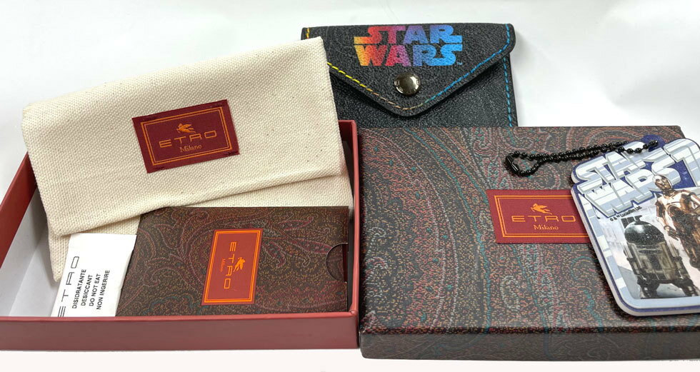 新品同様 エトロ ETRO スターウォーズ カードケース コレクション スター・ウォーズ STAR WARS 名刺入れ 【中古】