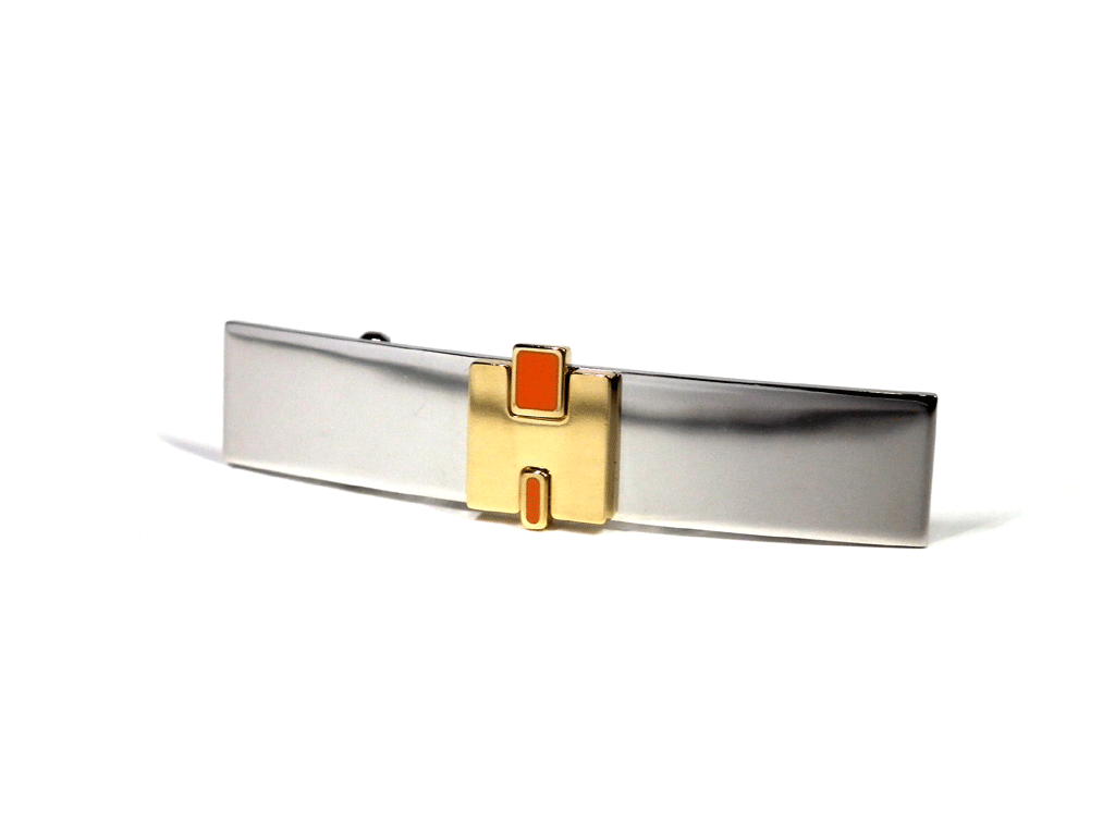 エルメス バレッタ アイリーン シルバー ゴールド 髪留め HERMES レディース　美品 【中古】のサムネイル