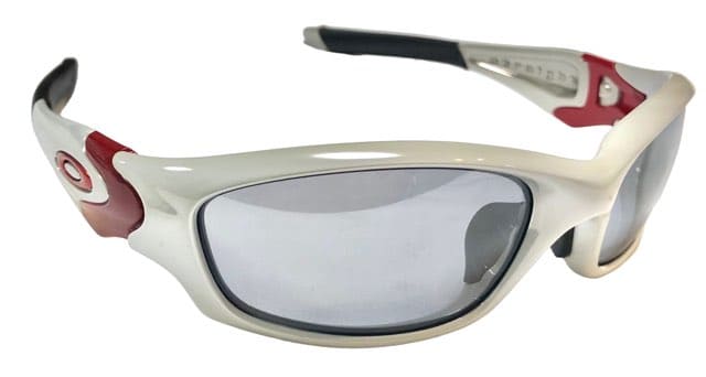 オークリー サングラス ストレートジャケット レッド ホワイト 04-329 STRAIGHT JACKET メンズ レディース OAKLEY 【中古】