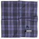 未使用 バーバリー ハンカチ 綿 100% ランチマット チェック パープル ネイビー BURBERRY メンズ レディース 【中古】