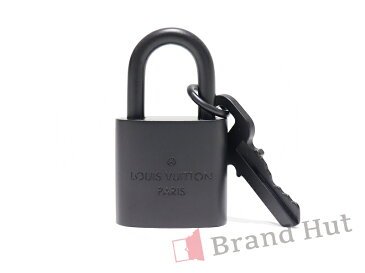 【新品・未使用品】【送料無料】ルイヴィトン パドロック マット ブラック 非売品 NSランク LOUIS VUITTON 鍵 南京錠 キーリング カデナ キーホルダー ネックレス アクセサリー ギフト プレゼント ツヤ無し【中古】