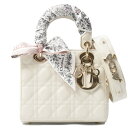 クリスチャンディオール バッグ レディース レディディオール My ABCDior スモール ラムスキン ホワイト Christian Dior M0538ON...