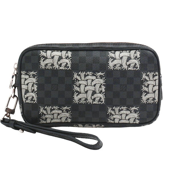 ルイヴィトン バッグ メンズ ダミエ グラフィット ポシェット ヴォルガ クリストファー ネメス N61228 Louis Vuitton 中古