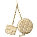 シャネル 財布 レディース コインケース AirPodsケース 2024イヤーズギフト バッグチャーム マトラッセ ゴールド ラムスキン CHANEL 未使用展...