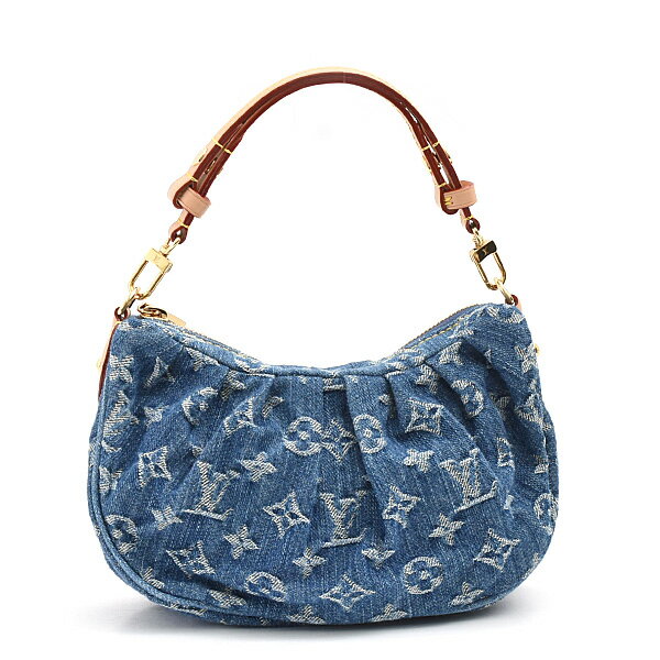 VANESSA BRUNO - ルイヴィトン バッグ レディース モノグラムデニム ポシェットバレー ハンドバッグ ブルー Louis Vuitton M13571 中古