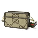 グッチ バッグ レディース メンズ ジャンボGG ミニ ショルダーバッグ ウェブストライプ GUCCI 696075 中古