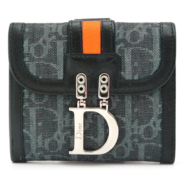 クリスチャンディオール 財布 レディース コンパクト財布 フライトライン トロッター Christian Dior 4b007438 中古