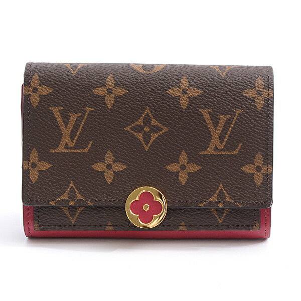 ルイヴィトン Louis Vuitton ポルトフォイユ・フロール コンパクト モノグラム レディース フューシャ M64588【未使用展示品】