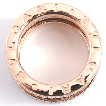 ブルガリ BVLGARI ビー ゼロワン B-ZERO1 ダイヤモンド リング 49号 レディース 750PG ピンクゴールド【中古】
