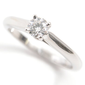 カルティエ Cartier ソリテール 立爪 ダイヤモンド リング 45号 0.20ct F-VVS1-3EX レディース PT950 プラチナ【中古】