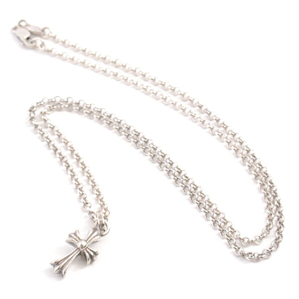クロムハーツ CHROME HEARTS ベビーファット クロス ロールチェーン ネックレス ユニセックス SV925 シルバー【中古】