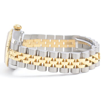 ロレックス ROLEX SS×YG デイトジャスト 自動巻 レディース Z番 シルバー文字盤 179173【中古】