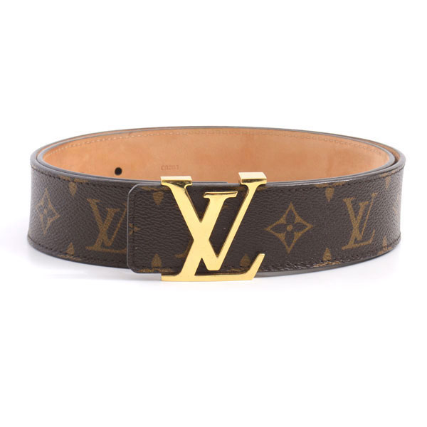 ルイヴィトン ベルト メンズ モノグラム サンチュールイニシアル 36サイズ M9608U Louis Vuitton 【中古】