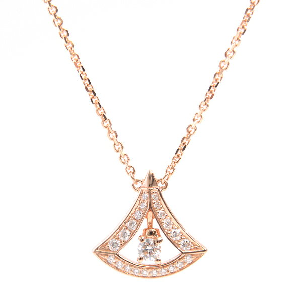 ブルガリ ネックレス レディース ディーヴァドリーム ダイヤモンド ネックレス 750PG ピンクゴールド BVLGARI【中古】