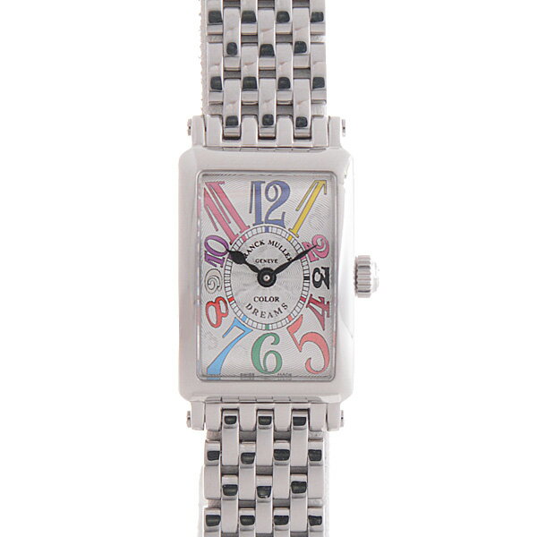 フランクミュラー 時計 レディース ロングアイランド プティ カラードリーム シルバー文字盤 電池式 ステンレス FRANCK MULLER 802QZ COL DRM【中古】のサムネイル