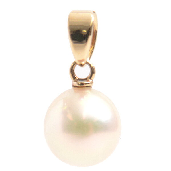 ミキモト ペンダントトップ レディース パール ペンダント 7.0mm珠 K14 イエローゴールド MIKIMOTO【中古】