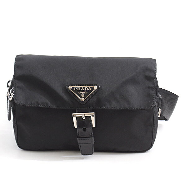 プラダ バッグ レディース メンズ ウエストバッグ ボディバッグ ブラック PRADA 中古
