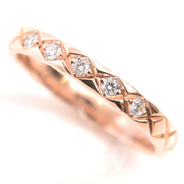 シャネル 指輪 レディース ココクラッシュ 5Pダイヤリング 51号（実寸11号弱） 750PG ピンクゴールド CHANEL 中古のサムネイル