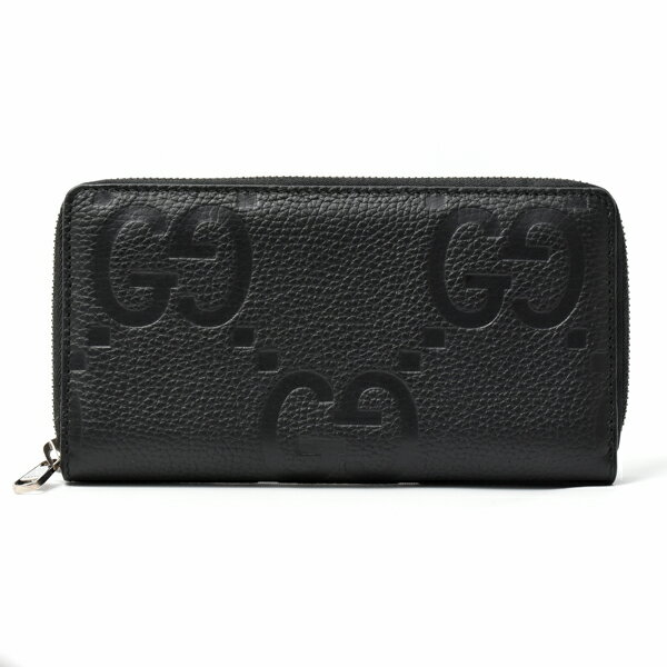 U, 吉 - グッチ 財布 メンズ ジャンボGG ジップ アラウンド ウォレット 長財布 ブラック レザー 739484 GUCCI 中古
