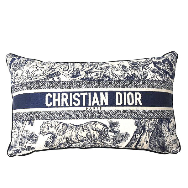 クリスチャンディオール ブランド小物 レディース レクタンギュラー クッション トワル ドゥ ジュイ Christian Dior 中古