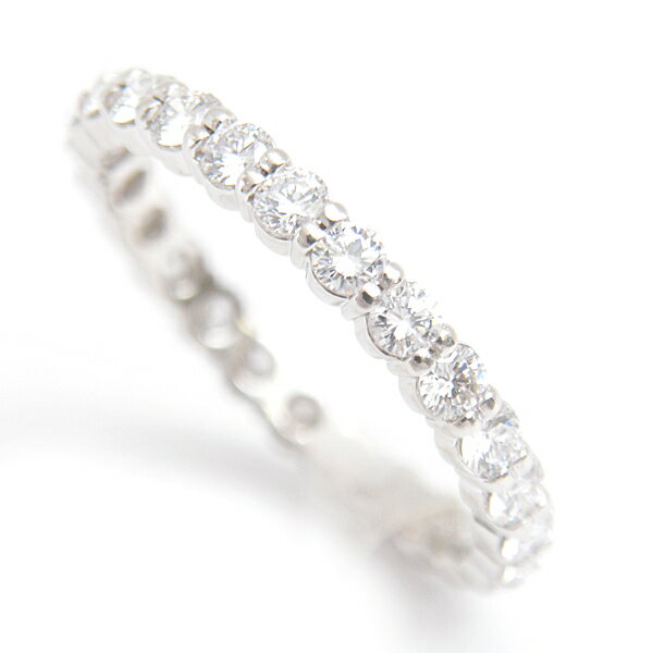 ミキモト 指輪 レディース ダイヤ フルエタニティ リング 9.5号 D0.87ct プラチナ PT950 MIKIMOTO 中古