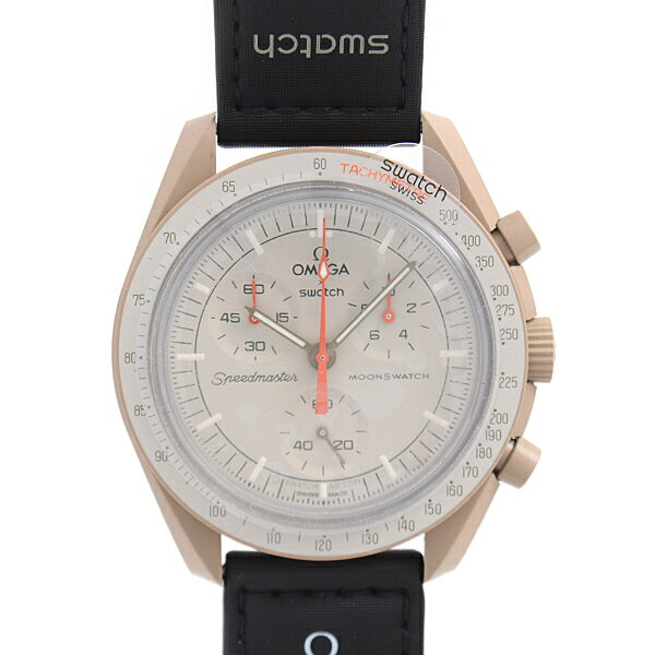 オメガ×スォッチ 時計 メンズ MISSION TO JUPITER ムーンウォッチ 木星 電池式 グレー文字盤 OMEGA×SWATCH S033C100 未使用展示品