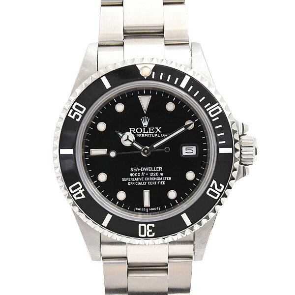Sea-Dweller - ロレックス 時計 メンズ シードゥエラー 自動巻 ブラック文字盤 95番 トリプルシックス ヴィンテージ ステンレス SS ROLEX 16660 中古