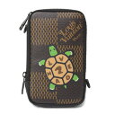 ルイヴィトン バッグ メンズ ダミエジャイアント ダブルフォンポーチ NIGOコラボ Louis Vuitton N40377 中古