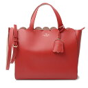 ケイトスペード バッグ レディース ハンドバッグ ショルダーバッグ 2WAY カーフ レッド kate spade 中古