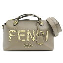 フェンディ バッグ レディース パイソン ロゴ バイザウェイ ミディアム 2WAY ボストンバッグ カーフ FENDI 8BL146 中古