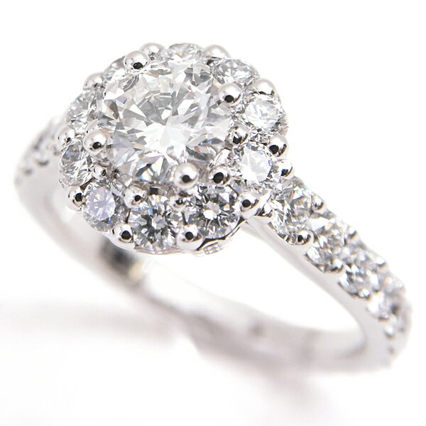 グラフ 指輪 レディース アイコン エンゲージメント リング 7.5号弱 D0.60ct ホワイトゴールド GRAFF 750WG 中古のサムネイル