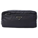 プラダ バッグ メンズ ポーチ クラッチバッグ テスート×サフィアーノ ネイビー(BLEU)系 PRADA 2N0030 中古(4)