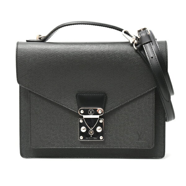 ルイヴィトン バッグ メンズ モンソー タイガ ビジネスバッグ アルドワーズ ブラック系 M32002 Louis Vuitton 中古