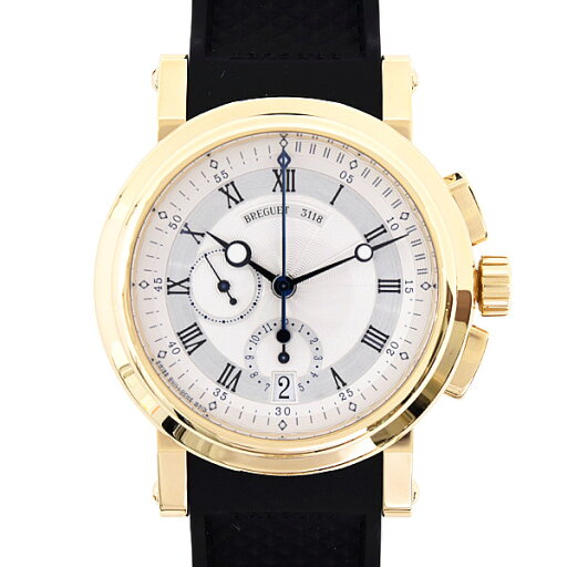 ブレゲ 時計 メンズ マリーン2 クロノグラフ 裏スケ 自動巻 シルバー文字盤 750YG BREGUET 5827BA125ZU 中古 ブレゲ 時計 メンズ マリーン2 クロノグラフ 裏スケ 自動巻 シルバー文字盤 750YG BREGUET 5827BA125ZU 中古