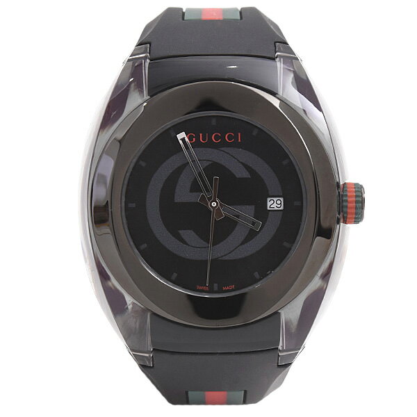 GUCCI グッチ 時計 定価17万 メンズ シェリーライン スクエア