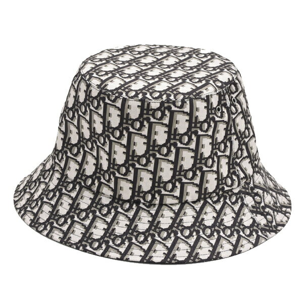 クリスチャンディオール 帽子 Teddy-D ボブハット リバーシブル バケットハット オブリーグ ブラック Christian Dior 中古のサムネイル