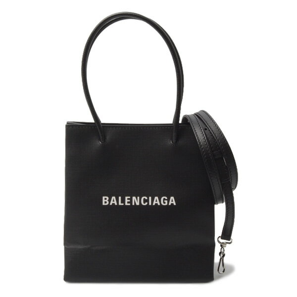 バレンシアガ バッグ レディース ショッピングトート XXS 2WAY レザー ブラック BALENCIAGA 572411 中古