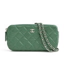 シャネル バッグ レディース マトラッセ チェーンウォレット 2WAY ラムスキン グリーン CHANEL 中古(4)