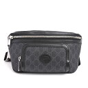 グッチ バッグ メンズ レディース GGスプリーム ボディバッグ ベルトバッグ ブラック GUCCI 733240 中古
