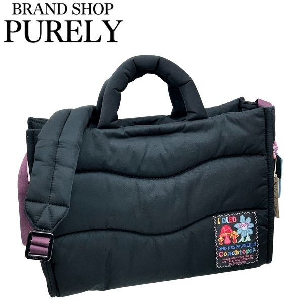 コーチ バッグ レディース メンズ COACH トートバッグ 2WAY コーチトピア ループ トート CQ057 BLK ブラック WWW MMMのサムネイル