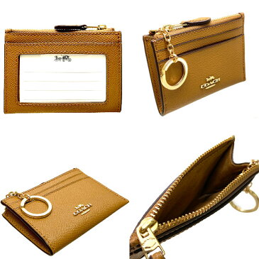 【全商品ポイント2倍 送料無料】コーチ 財布 レディース COACH コインケース クロスグレイン レザー ミニ ID スキニー ポーチ F88250 コーチ COACH レディース WWW