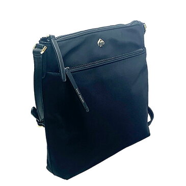 【全商品ポイント2倍】ケイトスペード kate spade バック ショルダーバッグ レディース アウトレット ナイロン×レザー フラット 斜めがけ クロスボディー WKRU6612 BLACK ブラック ケイトスペード kate spade レディース WWW