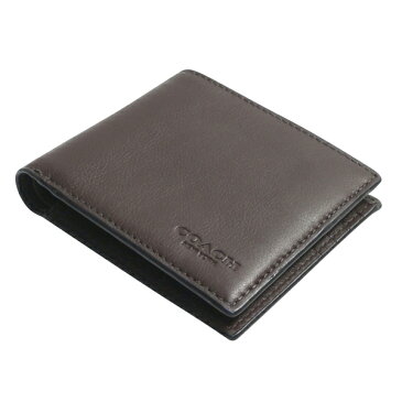 【全商品ポイント2倍 送料無料】コーチ COACH メンズ 財布 二つ折り財布 小物 定期入れ パスケース レザー F74991 MAH マホガニー (小銭入れなし) コーチ COACH メンズ レディース MMM