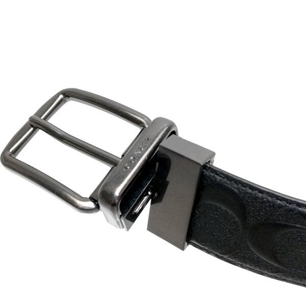【全商品ポイント2倍】コーチCOACH小物メンズベルトアウトレットレザーシグネチャーF55157BLKブラックコーチCOACHメンズMMM
